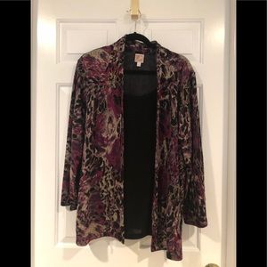 WOMENS PRINTED JACKET WITH ATTACHED TANK